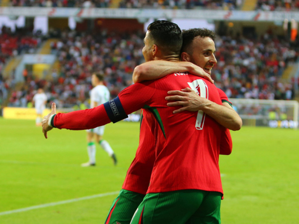 Kristijano Ronaldo i Diogo Žota, portugalski fudbaleri