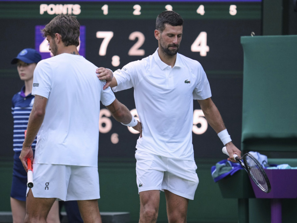 Flavio Kaboli u Novak Đoković, italijanski i srpski teniser