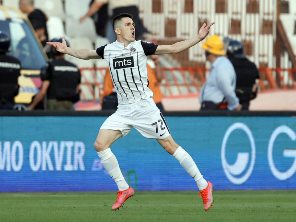 Slobodan Urošević, u vreme dok je igrao fudbal za Partizan