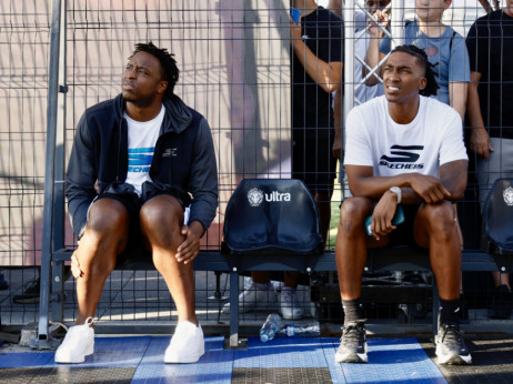 NBA košarkaši O Dži Anunobi i Terens Man posetili Beograd i družili se sa fanovima
