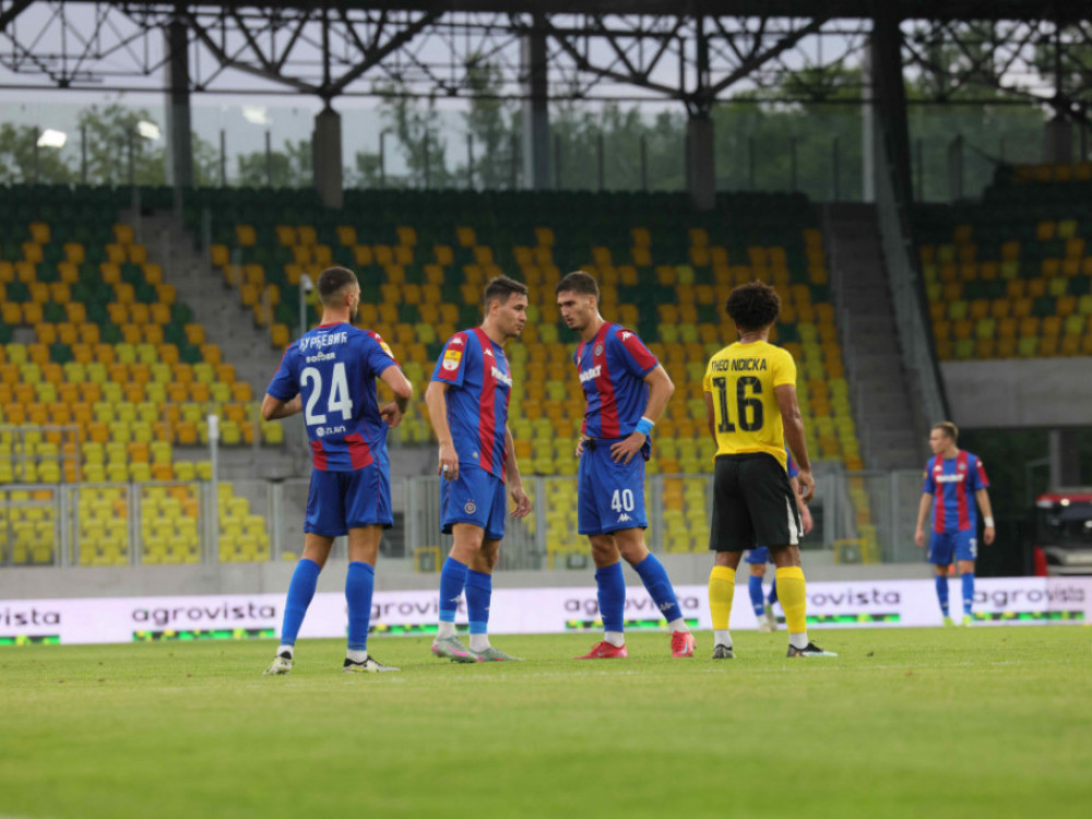 Fudbaleri Partizana, na prvom meču sa Oleksandrijom