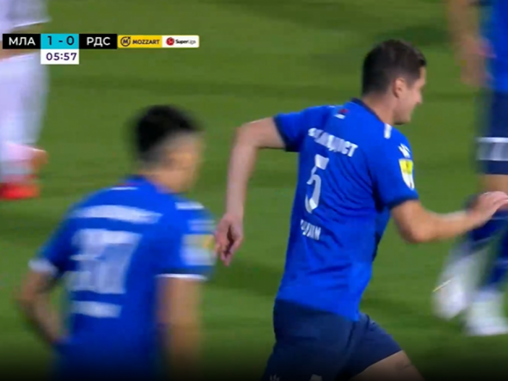 Danilo Pantić postiže gol za Mladost