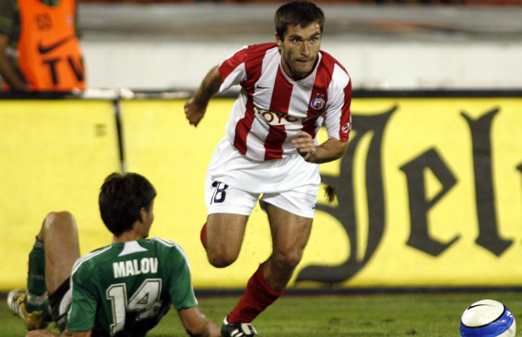 Gžegož Bronovicki u dresu Crvene zvezde
