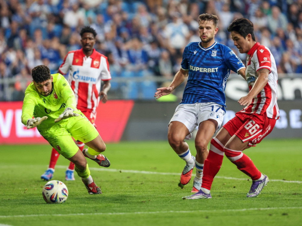 Fudbaleri Leha i Crvene zvezde, na prvom meču u kvalifikacijama za Ligu šampiona