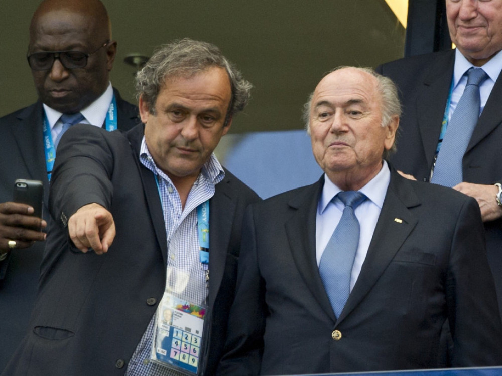 Sep Blater i Mišel Platini
