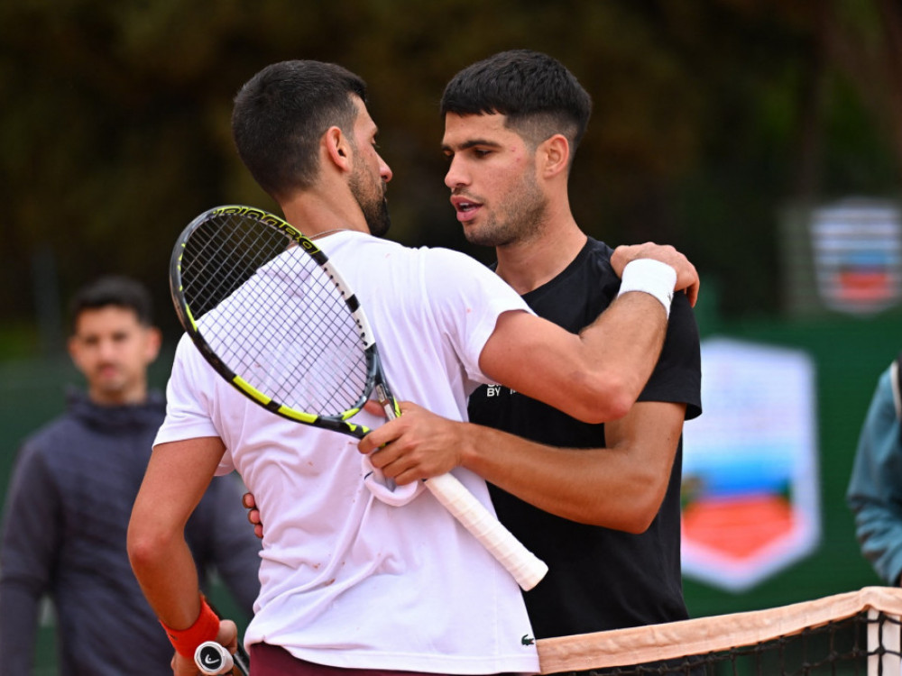 Novak Đoković i Karlos Alkaraz, srpski i šoanski teniser, polufinalisti US Opena 2025