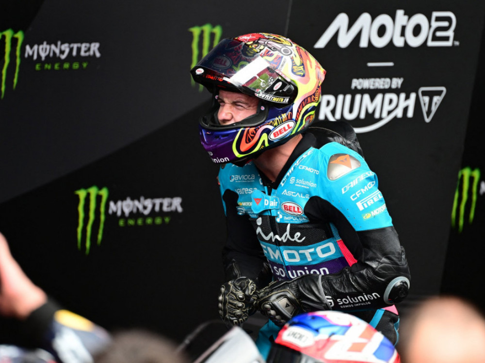 Danijel Olgado, vozač Aspara, pobednik Moto 2 trke u Katalunji