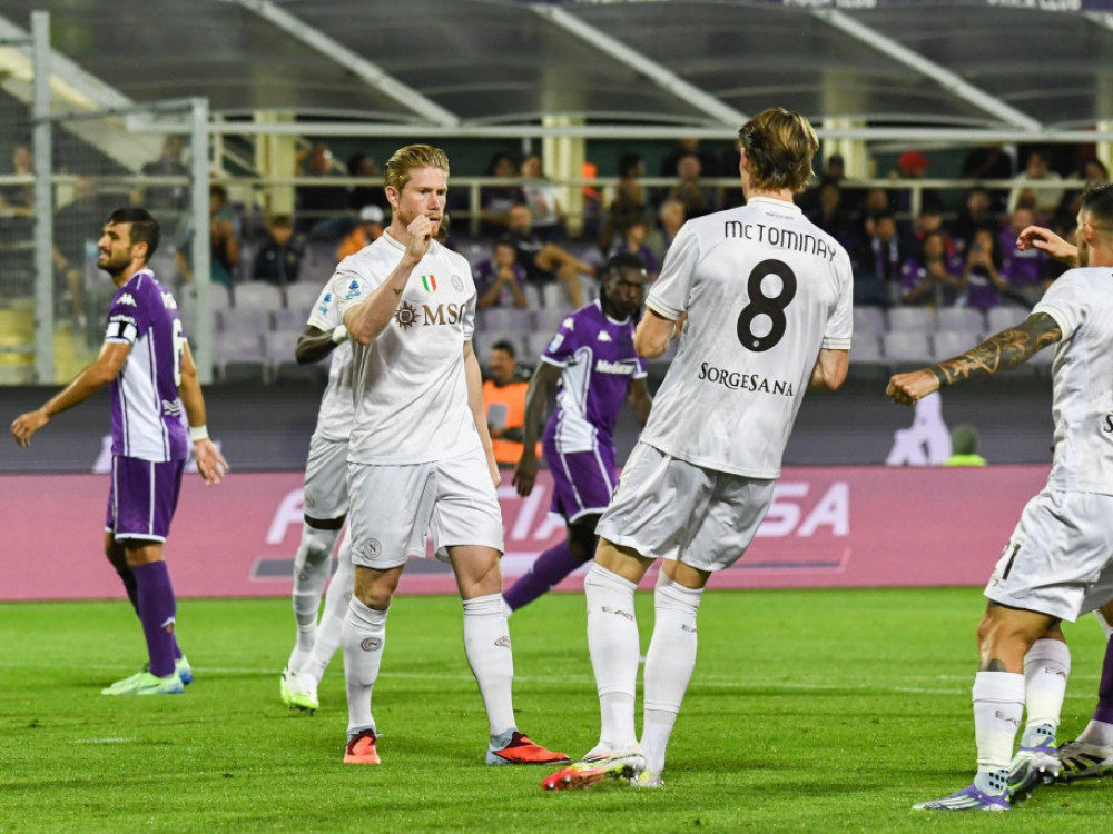 Fudbaleri Napolija, slave pobedu protiv Fiorentine