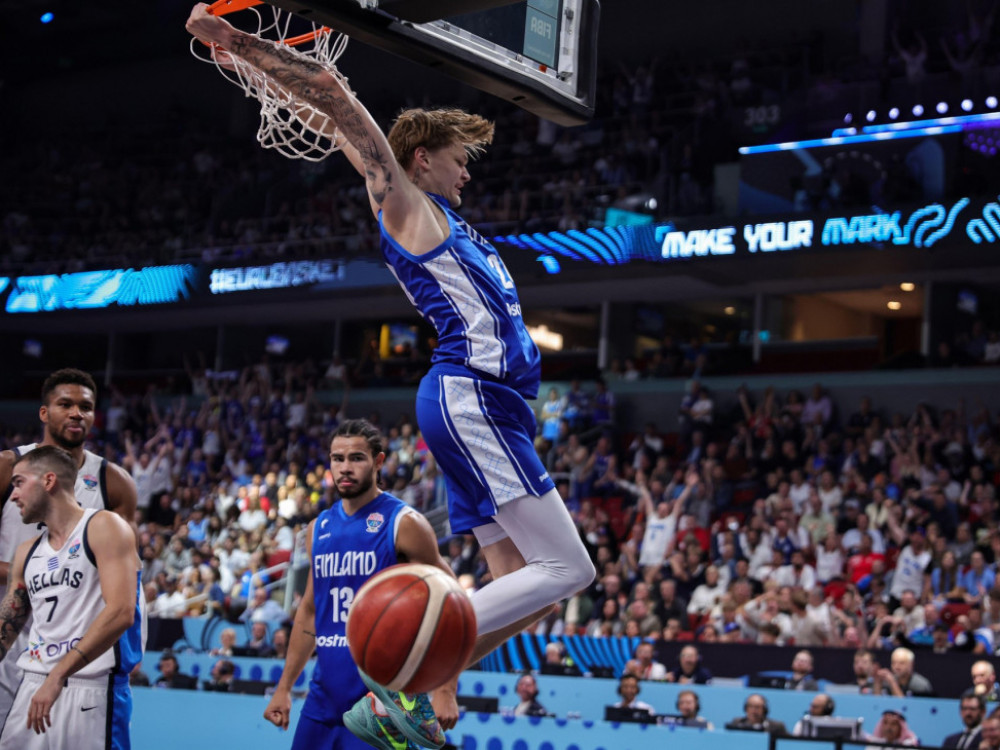 Mika Murinen, finski košarkaš, najbolji mladi igrač Eurobasketa 2025
