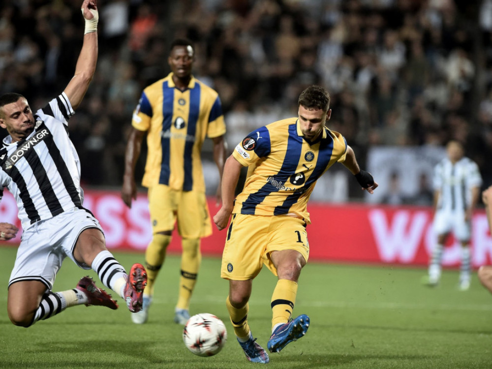 Kristijan Belić na meču sa PAOK-om