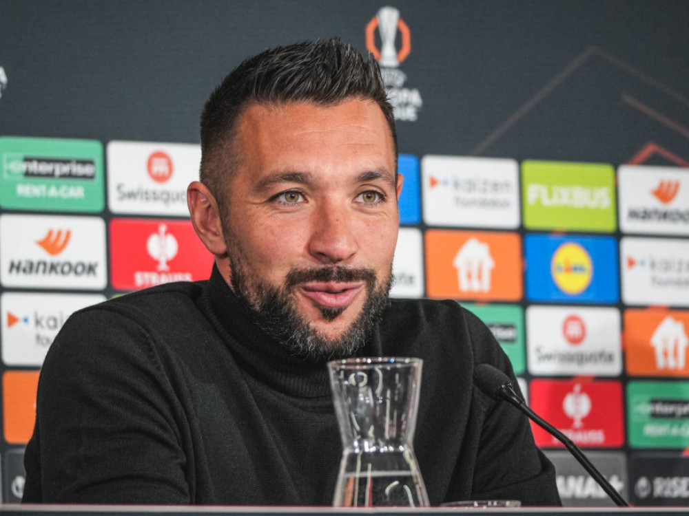 Frančesko Farioli na konferenciji za medije