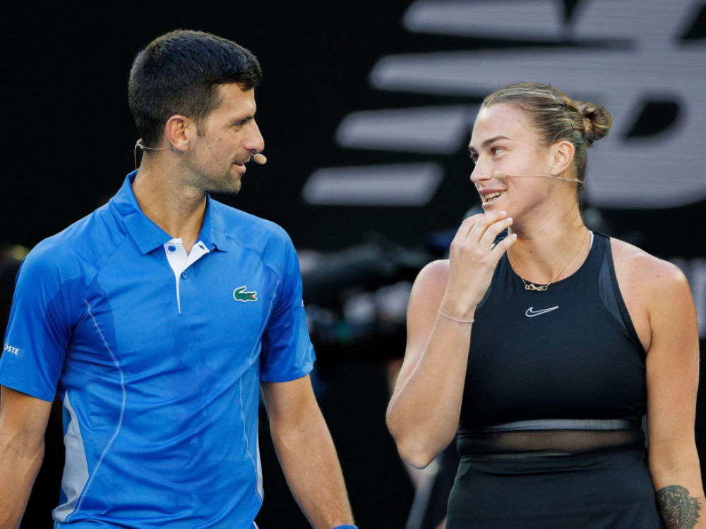 Arina Sabalenka i Novak Đoković, beloruska teniserka i srpski teniserr