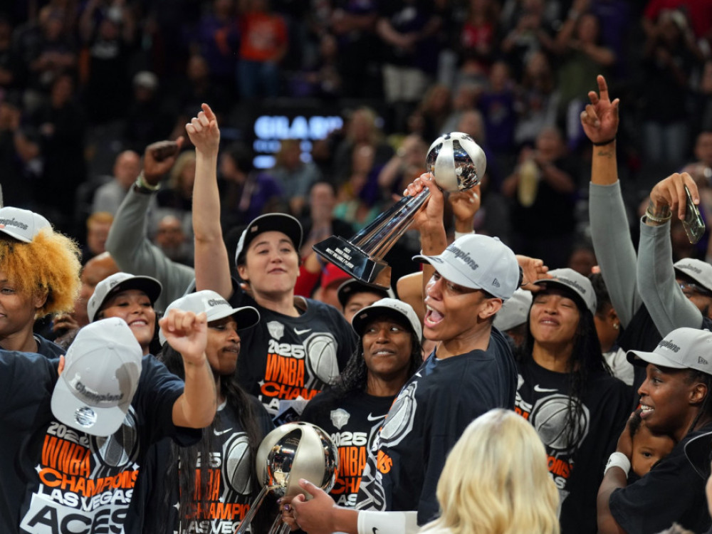 Košarkašice Las Vegasa, u šampionskoj euforiji posle osvajanja titule WNBA