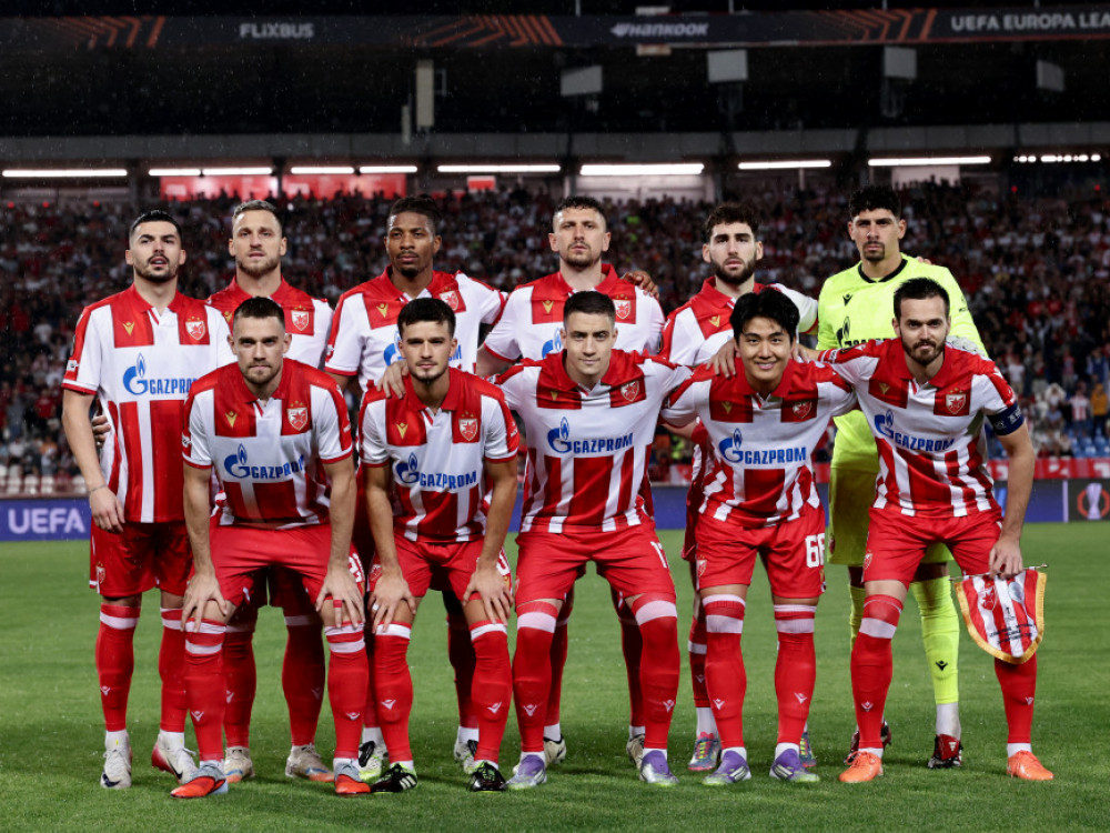Fudbaleri Crvene zvezde, pre meča Lige Evrope sa Seltikom
