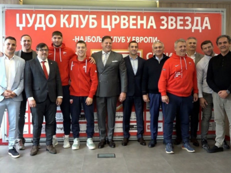 Zvezda proslavila uspeh svojih džudista: Mihajlo Simin i Lazar Ždrale doneli svetske medalje