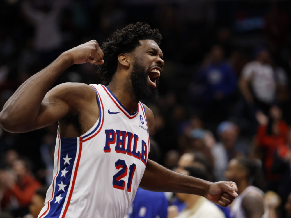 Džoel Embid na meču sa Vašingtonom