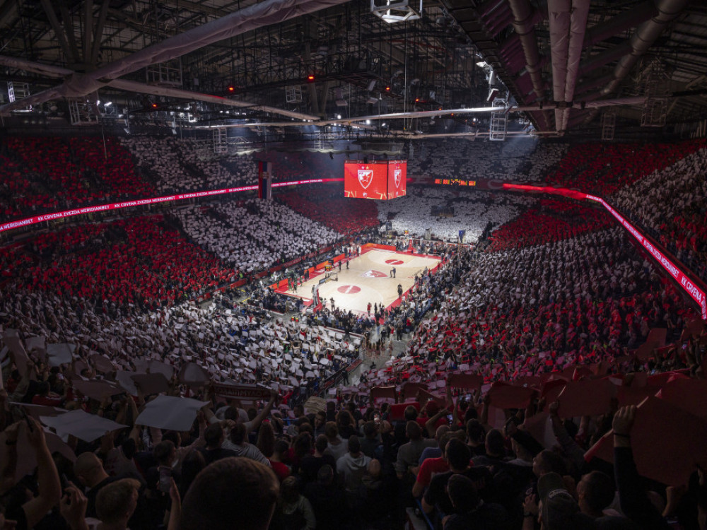 Beogradska arena bila je dupke puna na meču Crvena zvezda - Panatinaikos