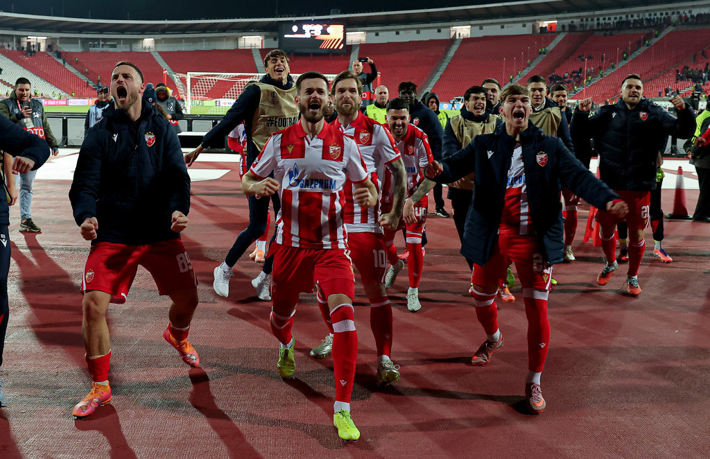 Igrači Zvezde posle meča