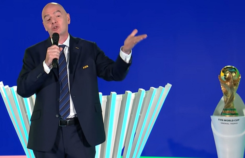 Đani Infantino, predsednik FIFA na žrebu