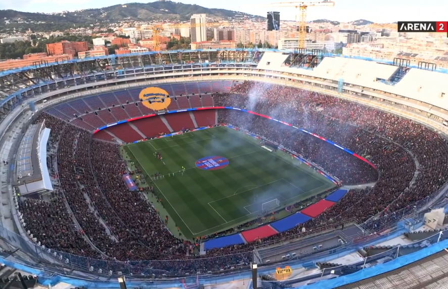 I dalje nedovršen, ali funkcionalan Kamp Nou