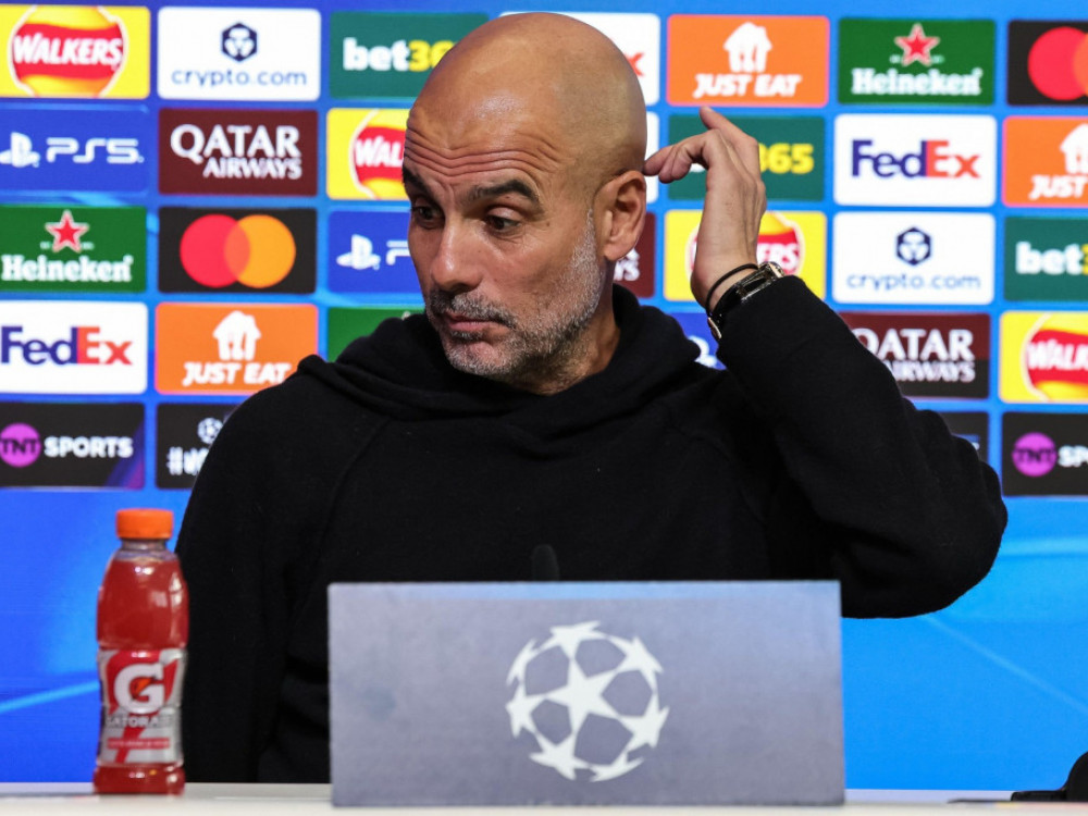 Pep Gvardiola na konferenciji za medije pred meč sa Leverkuzenom