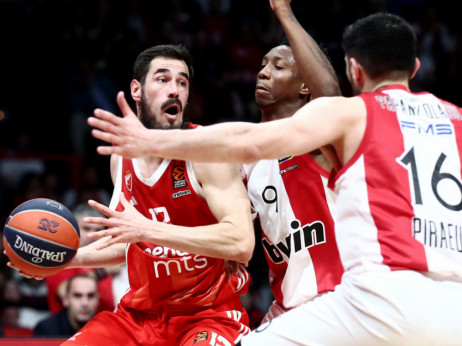 (UŽIVO) Crvena zvezda - Olimpijakos: "Bratski derbi" u Areni i borba za drugo mesto Evrolige