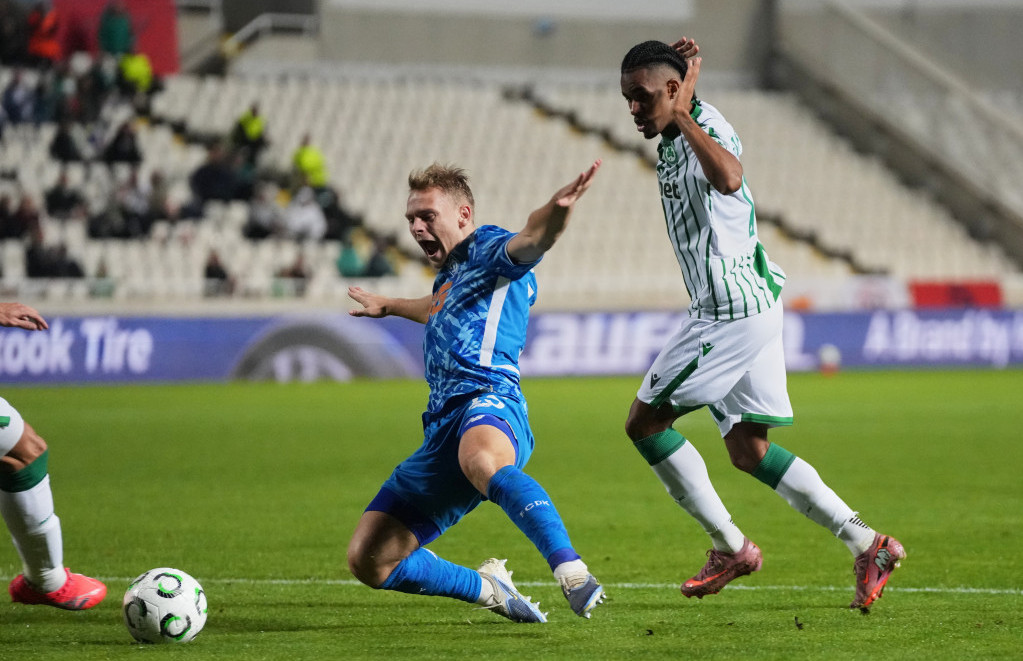 Valentin Ribčinski (Dinamo) na meču protiv Omonije