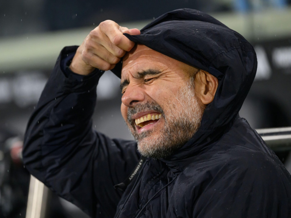 Žozep Pep Gvardiola, trener Mančester sitija, ludeo tokom meča sa Fulamom