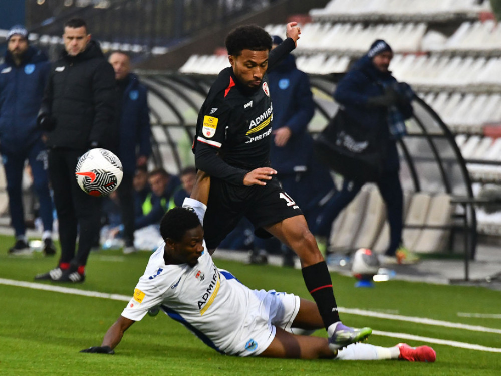 Kilijan Bevis na meču sa Železničarom