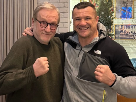 (FOTO) Mirko "Kro Kop" Filipović u zagrljaju sa legendarnim srpskim glumcem