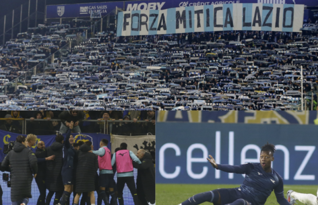 Navijači Lacija na meču sa Parmom