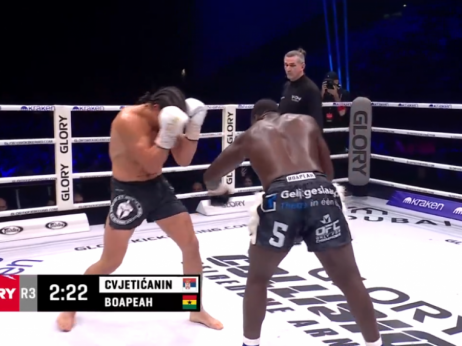 Cvjetićanin neuspešan u finalu Glory turnira poluteškaša: Boapea slavio jednoglasnom sudijskom odlukom