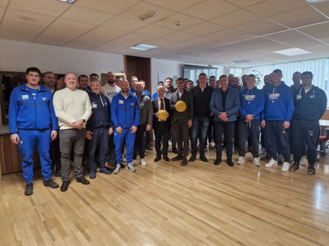 Za srpske vaterpoliste priređen svečani prijem u Kranju