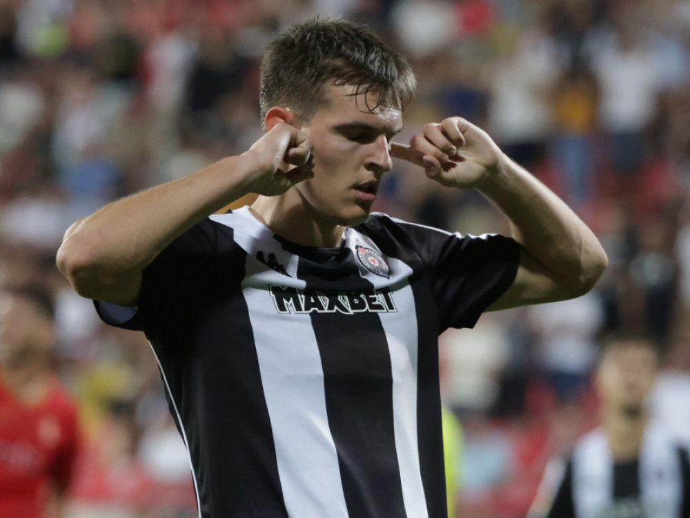 Andrej Kostić, napadač Partizana