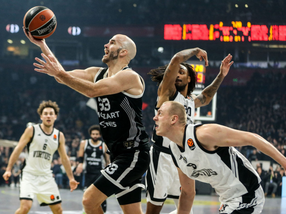 Košarkaši Partizana, tokom nedavnpg meča sa Virtusom