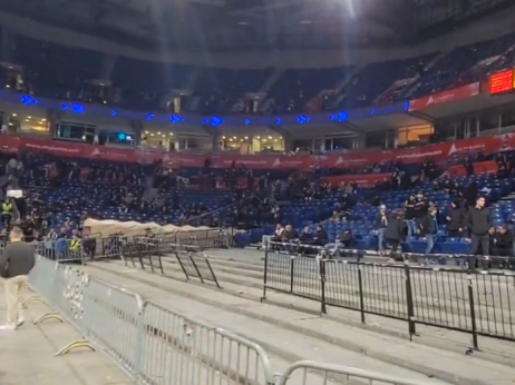 (VIDEO) Skromna poseta u Areni pred meč sa Makabijem (za sada)