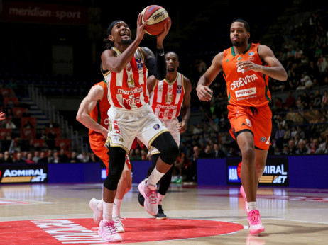(UŽIVO) Crvena zvezda - Cedevita (40:24): Sjajan nalet i dvocifrena prednost crveno-belih