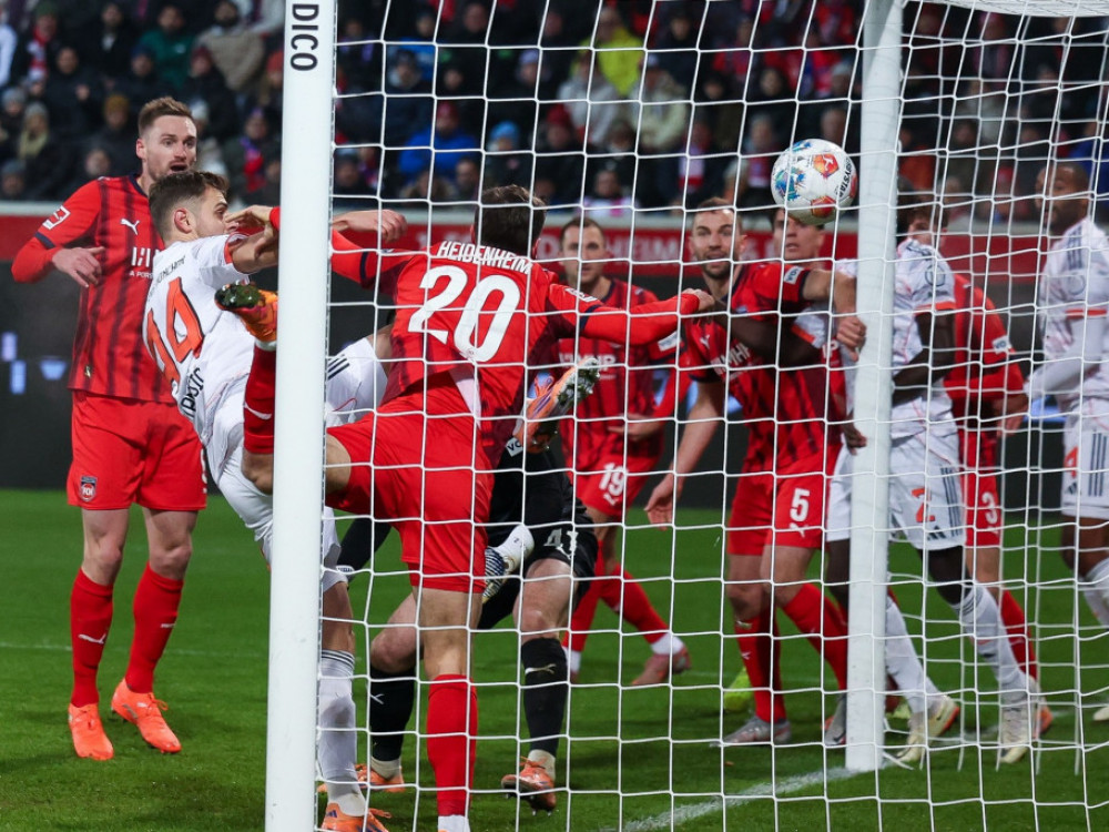 Fudbaleri Bajerna, na bundesligaškom meču sa Hajdenhajmom