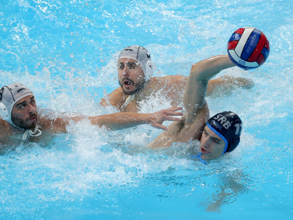 Vaterpolo reprezentacije Srbije i Izraela, na Evropskom prvenstvu u Beogradu 2026