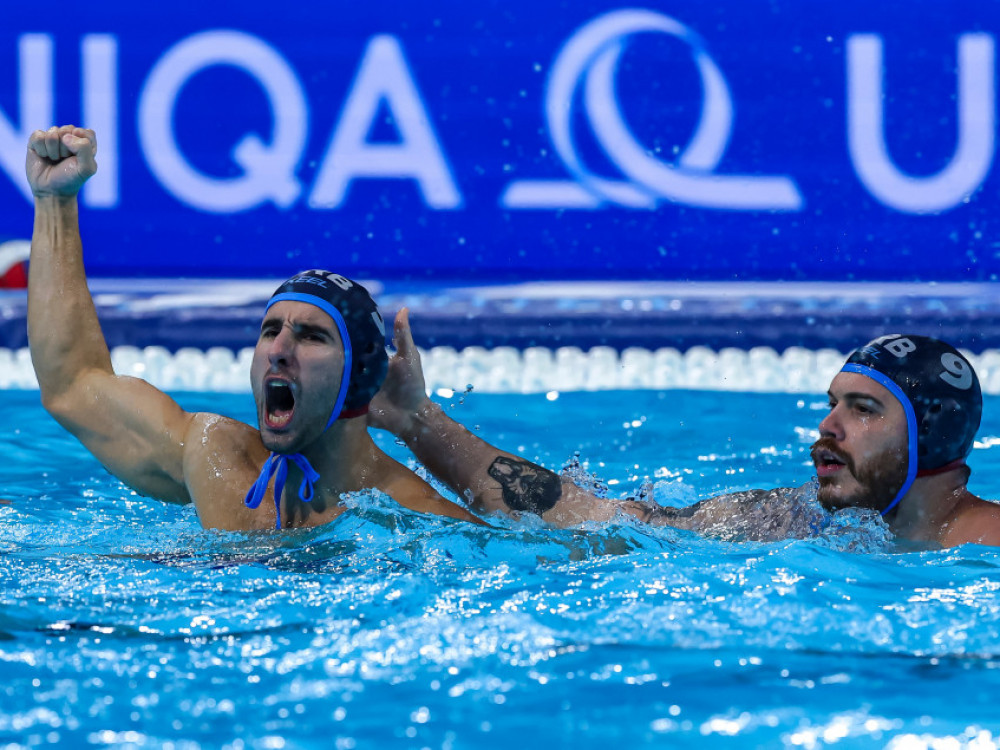 Vaterpolisti Srbije, slave pobedu nad Mađarskom, u meču na prvenstvu Evrope 2026