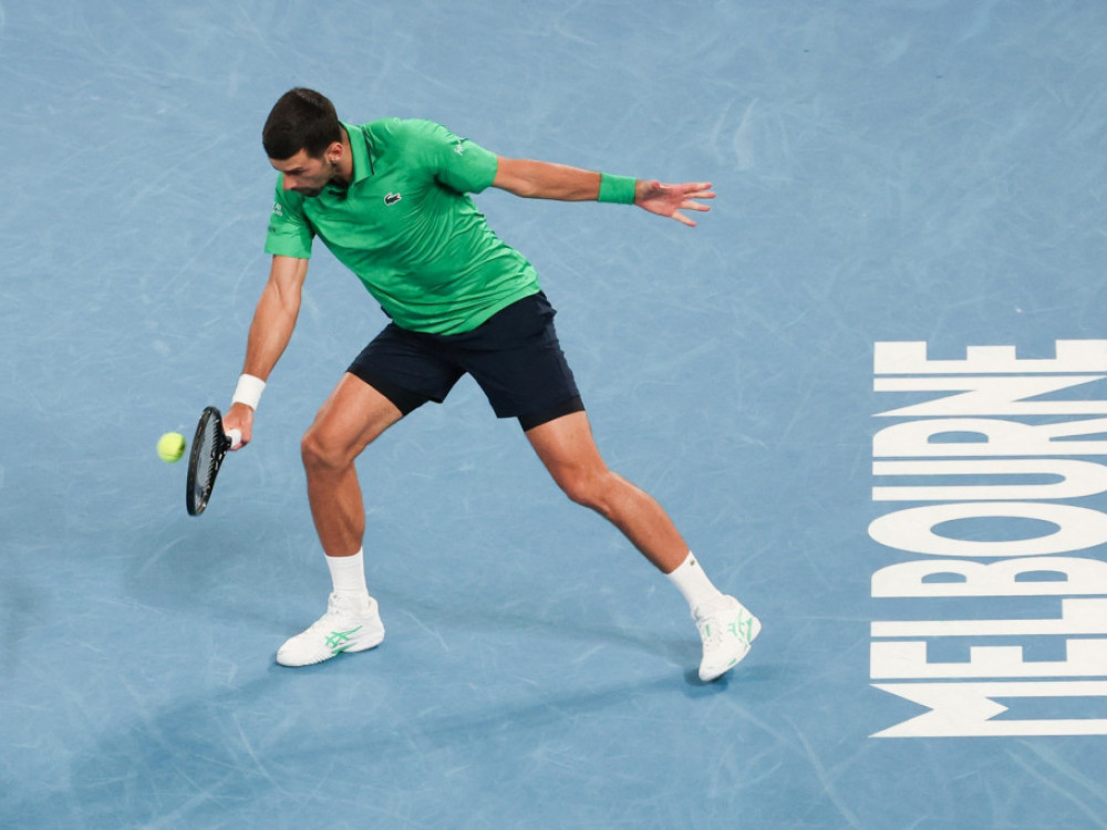 Novak Đoković, srpski teniser, u meču prvog kola Australijan Opena 2026