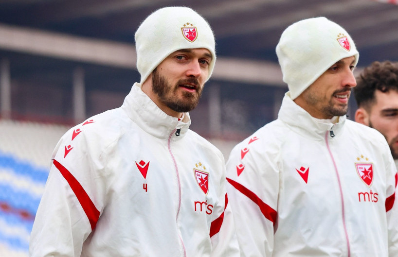 Mirko Ivanić i Rade Krunić na jutrošnjem treningu