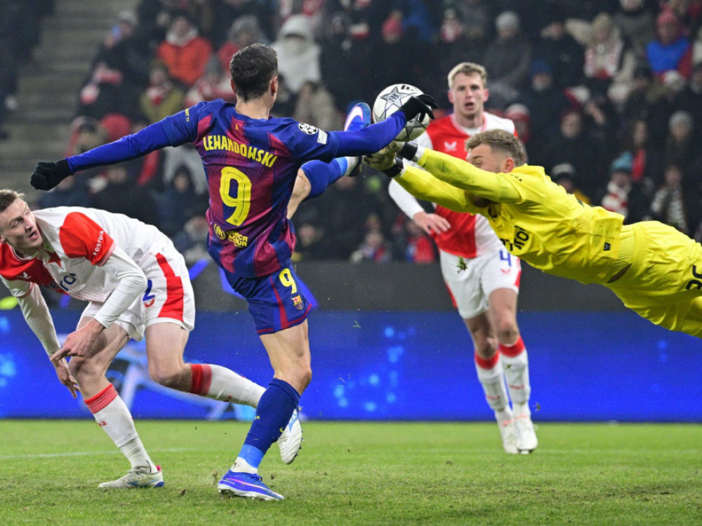 Robert Levandovski na meču sa Slavijom