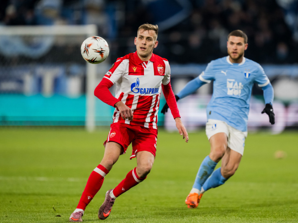 Vladimir Lučić na utakmici sa Malmeom