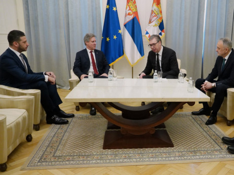 Aleksandar Vučić sa vaterpolistima: Hvala vam za svu radost, borbenost i ljubav prema Srbiji