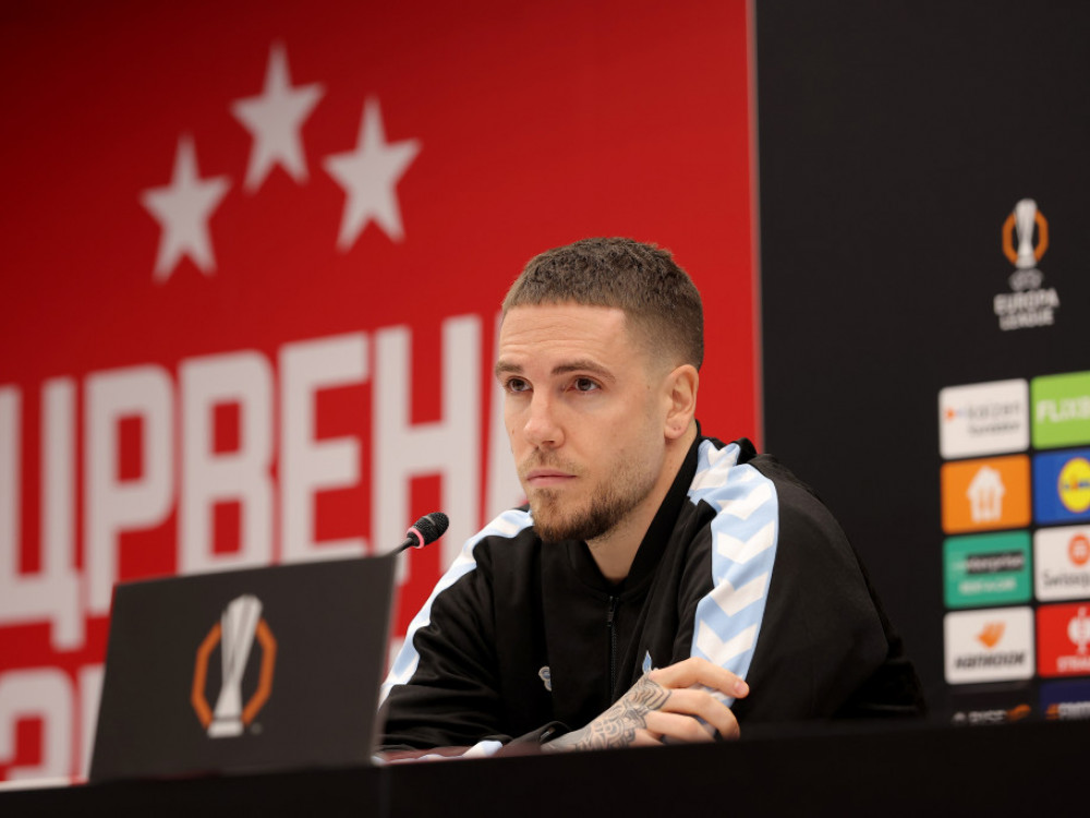 Mihailo Ristić, na stadionu "Rajko Mitić"