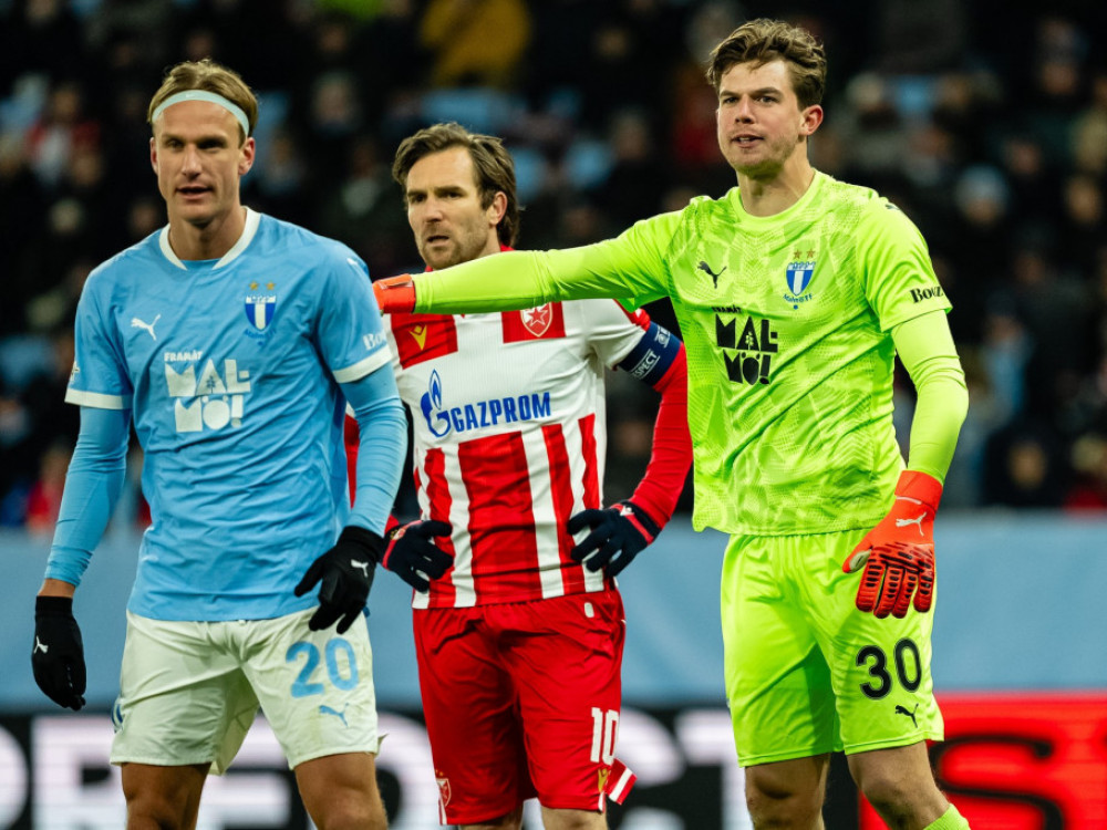 Melker Elborg na meču sa crveno-belima