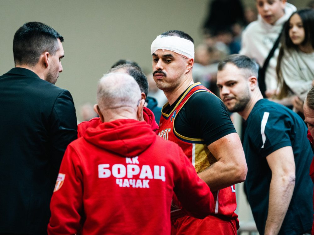 Uroš Čarapić, povređeni košarkaš Borca