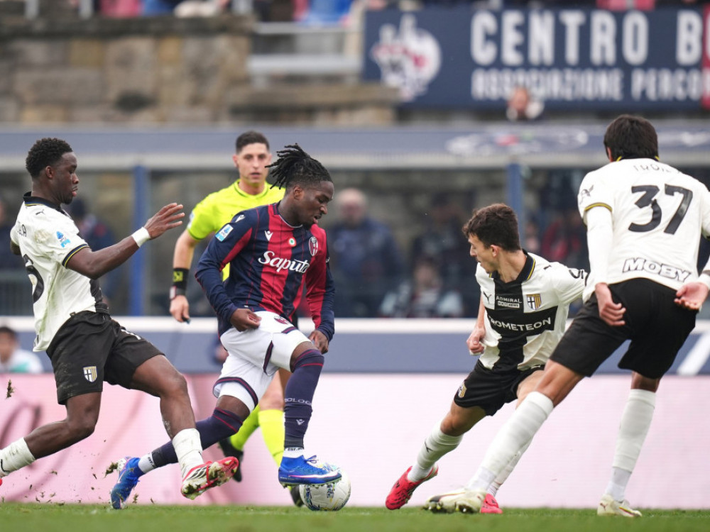 Fudbaleri Bolonje i Parme, na meču