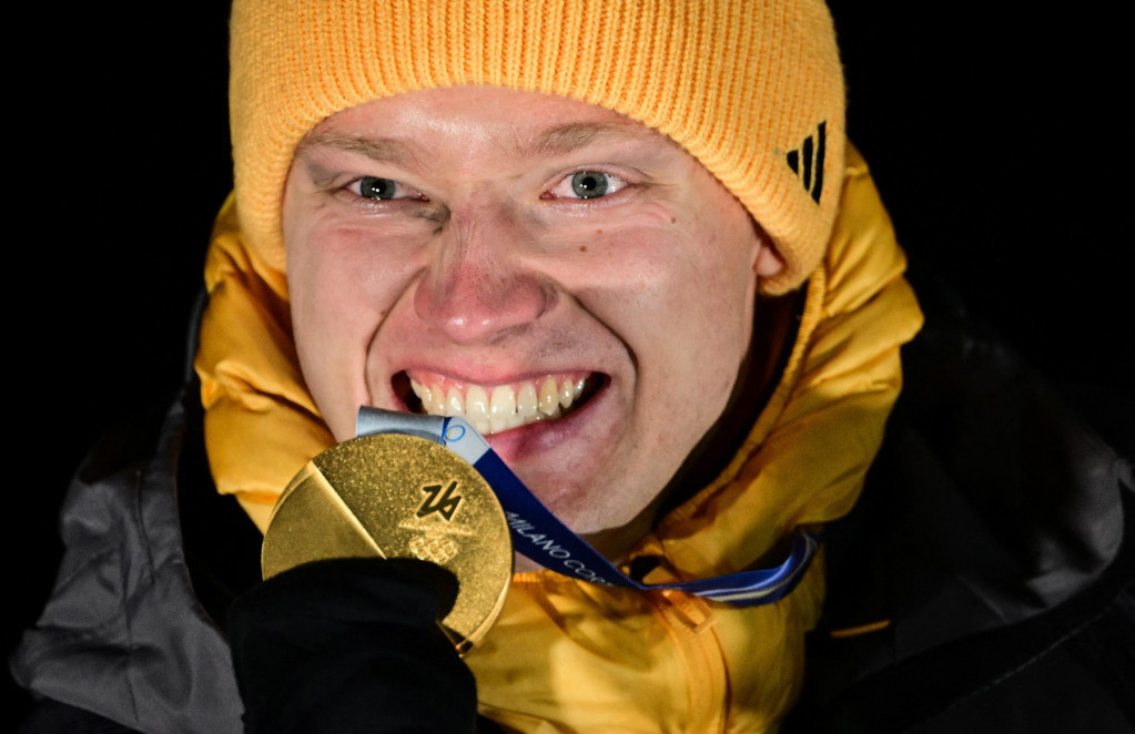 Maks Langenan sa zlatnom medaljom